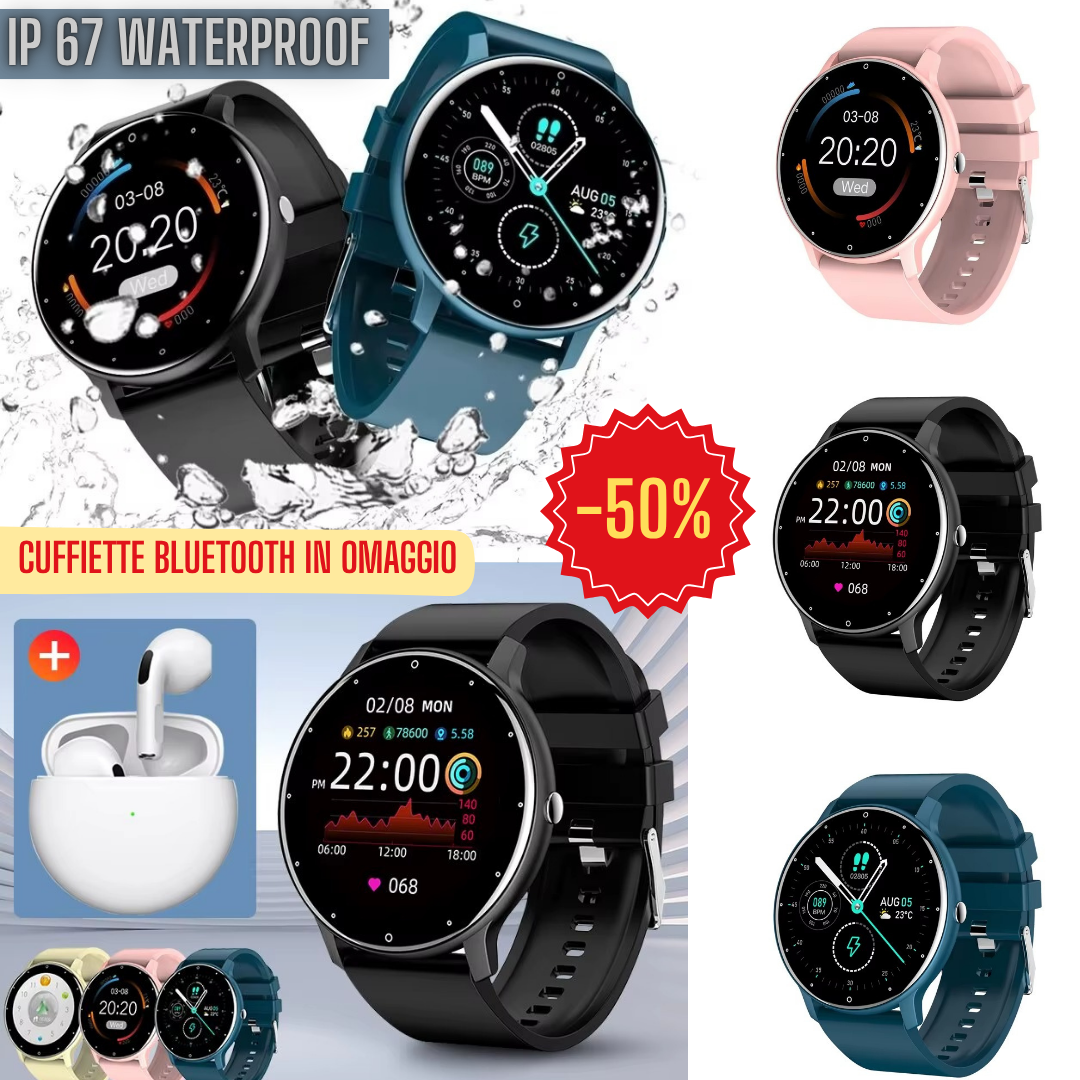 ALPHA - Smartwatch Tecnologico Multifunzione